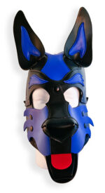 cagoule puppy hood noire et bleue 1