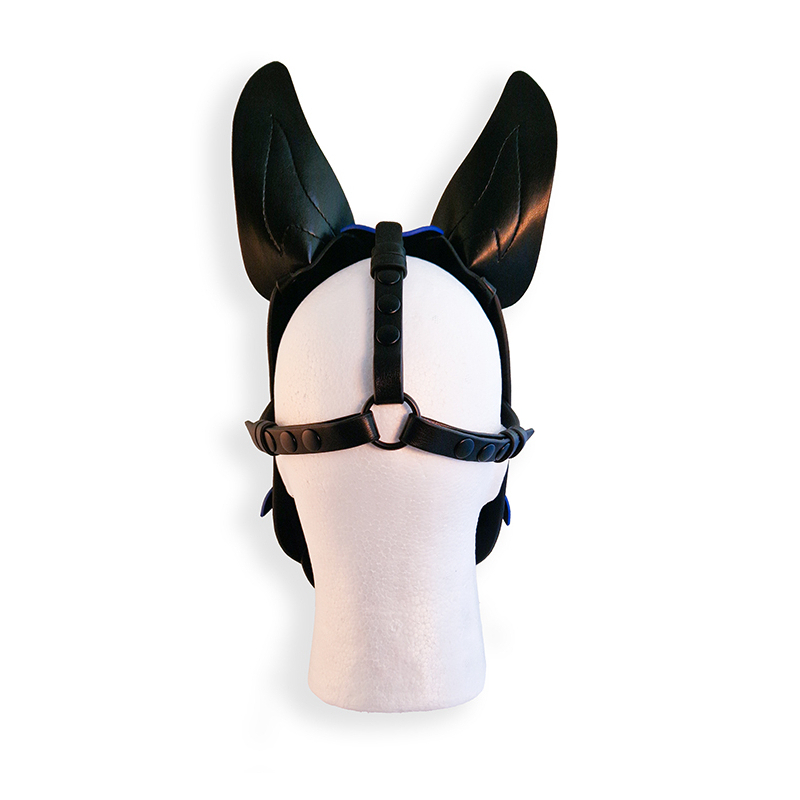 cagoule puppy hood noire et bleue 2