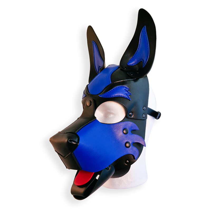 cagoule puppy hood noire et bleue 3