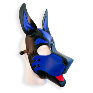 cagoule puppy hood noire et bleue