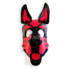 cagoule puppy hood noire et rouge 1