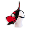 cagoule puppy hood noire et rouge 4