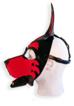 cagoule puppy hood noire et rouge 4