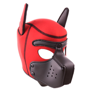 cagoule puppy neoprene rouge noir