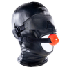 cagoule sm avec baillon et masque subfull noire