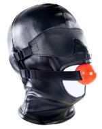 cagoule sm avec baillon et masque subfull noire