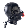 cagoule sm avec baillon et masque subfull noire 2