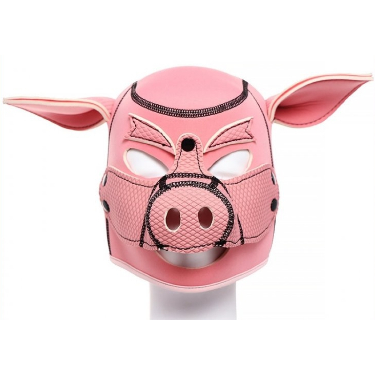 cagoule tete de cochon pig hood rose 1
