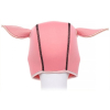 cagoule tete de cochon pig hood rose 2