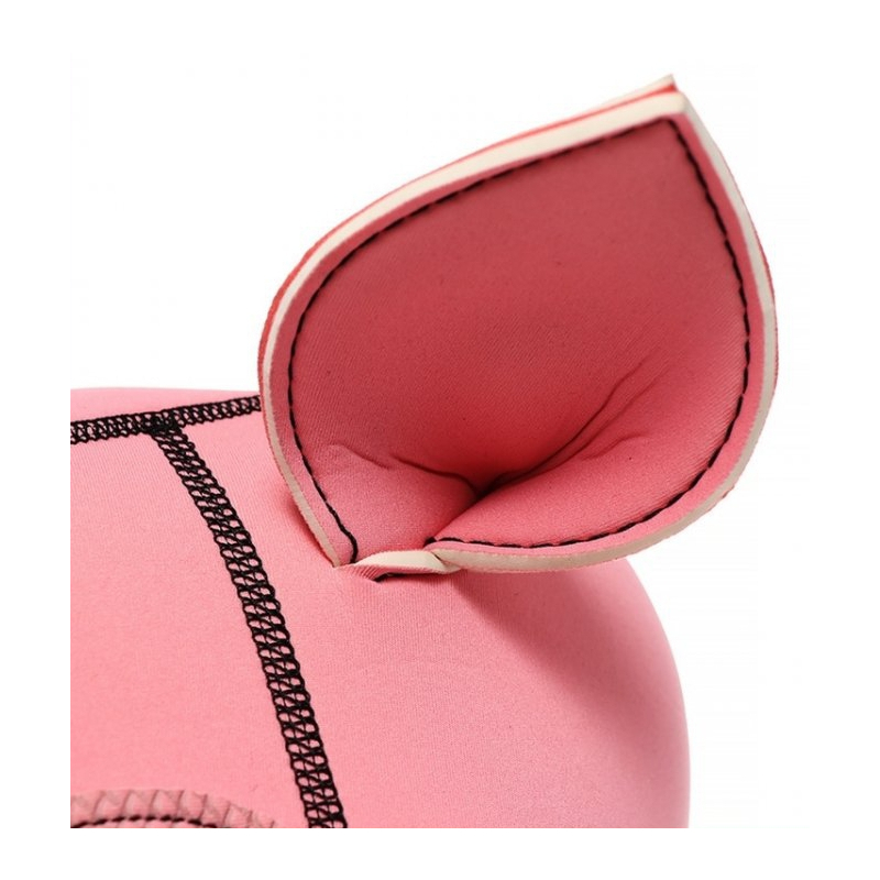 cagoule tete de cochon pig hood rose 4