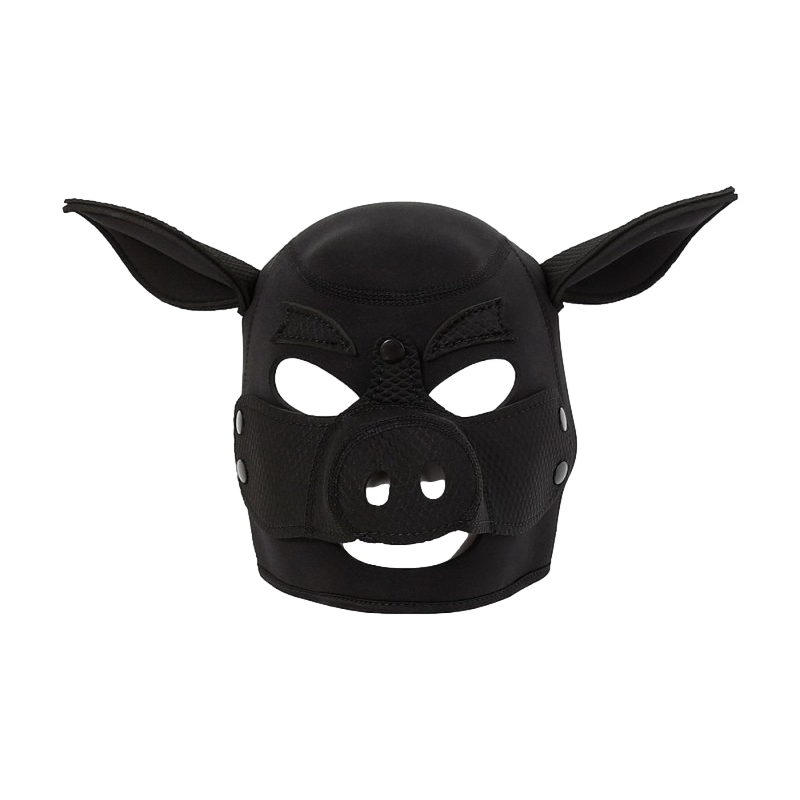 cagoule tete de cochon pig noire