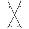 calexotics nocturnal over the door cross black