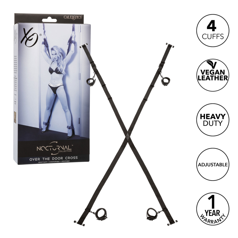 calexotics nocturnal over the door cross black 3