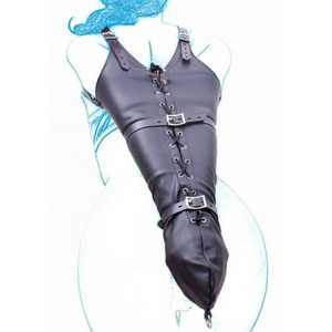 camisole strict leather fastens