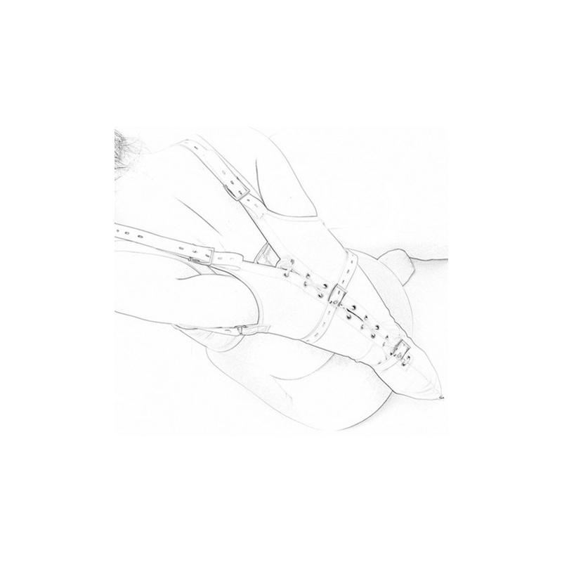 camisole strict leather fastens 4