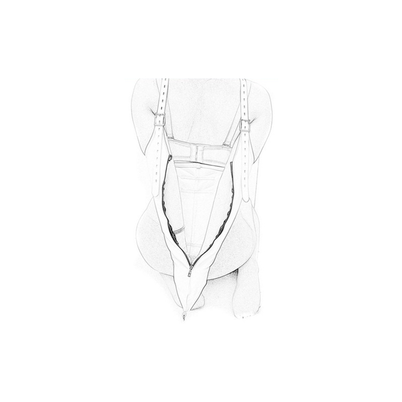 camisole strict leather zipper 3