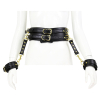 ceinture avec liens poignets belt wrist noire