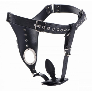 ceinture de chastete avec plug strict male 85 x 33cm