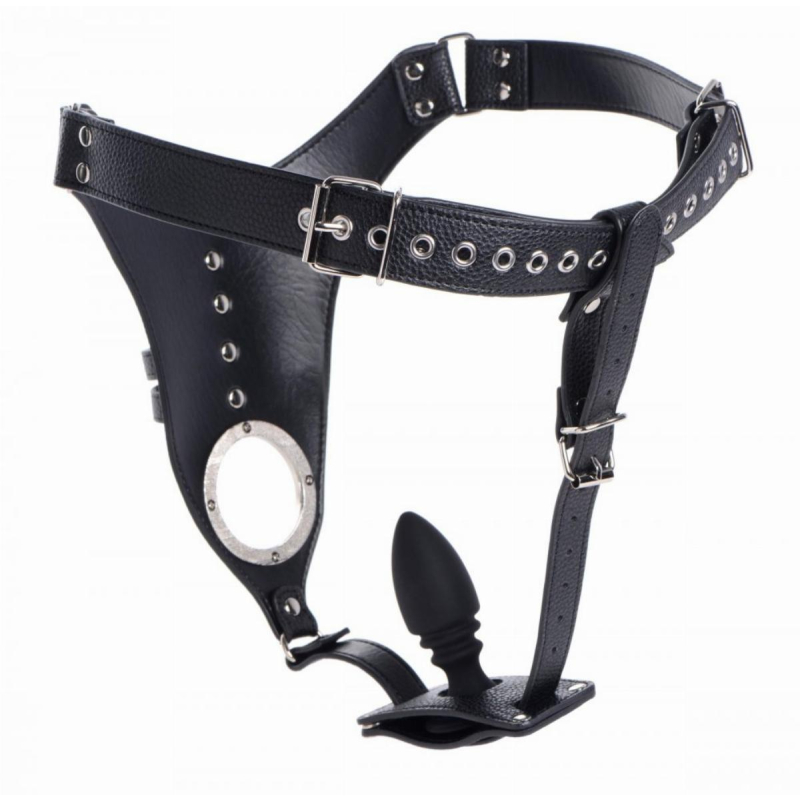 ceinture de chastete avec plug strict male 85 x 33cm