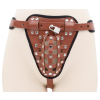 ceinture de chastete belt full marron