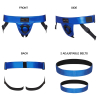 ceinture harnais pour gode strap on me bleu 3