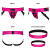 ceinture harnais pour gode strap on me rose fonce 3