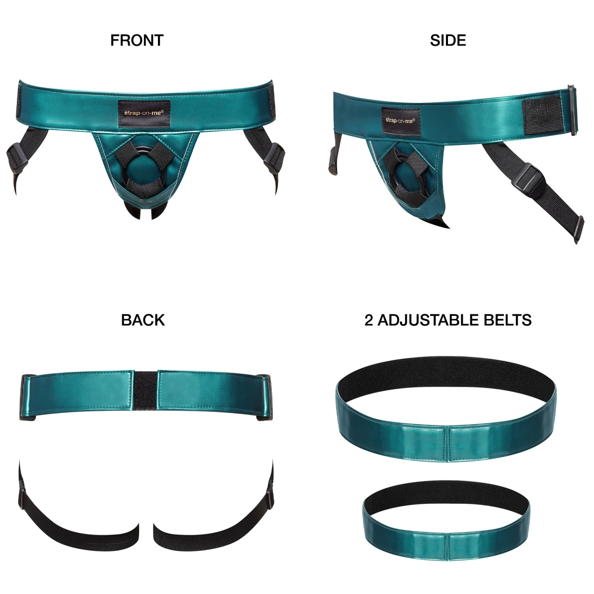 ceinture harnais pour gode strap on me vert 2
