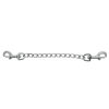 chaine en metal avec mousquetons zado 15cm