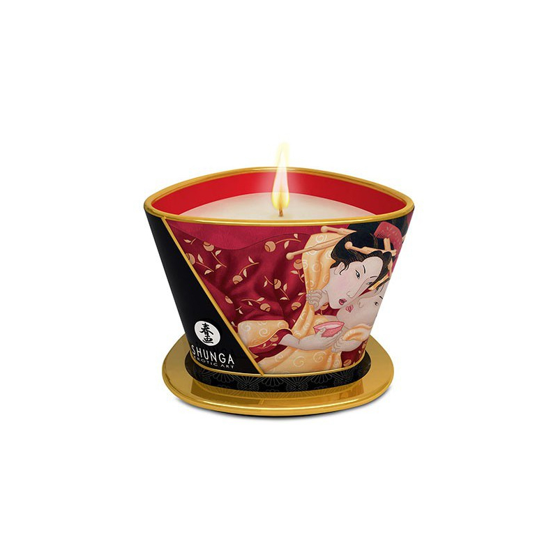 chandelle-de-massage-romance-fraise-170ml chandelle de massage romance fraise 170ml