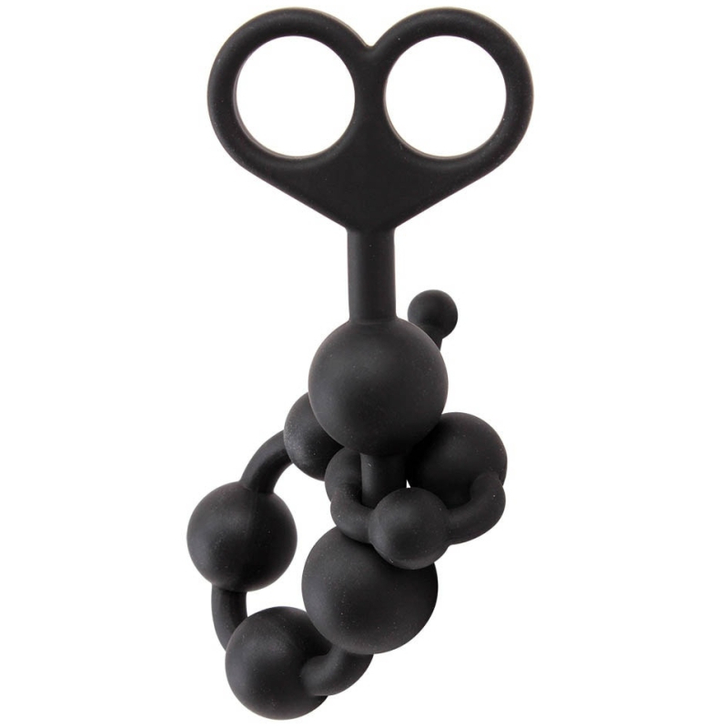 chapelet anal black mont beads 30 x 24 cm 2