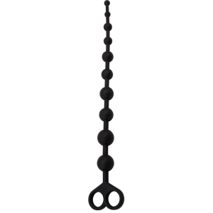 chapelet anal black mont beads 30 x 24 cm