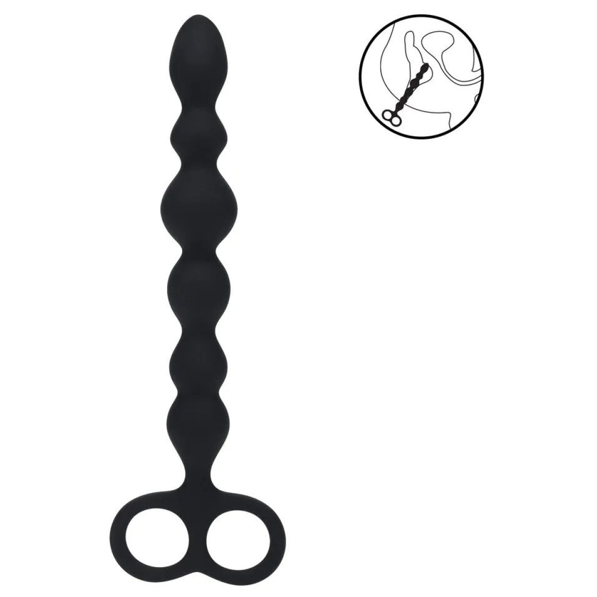 chapelet beaded double loop 20 x 32cm