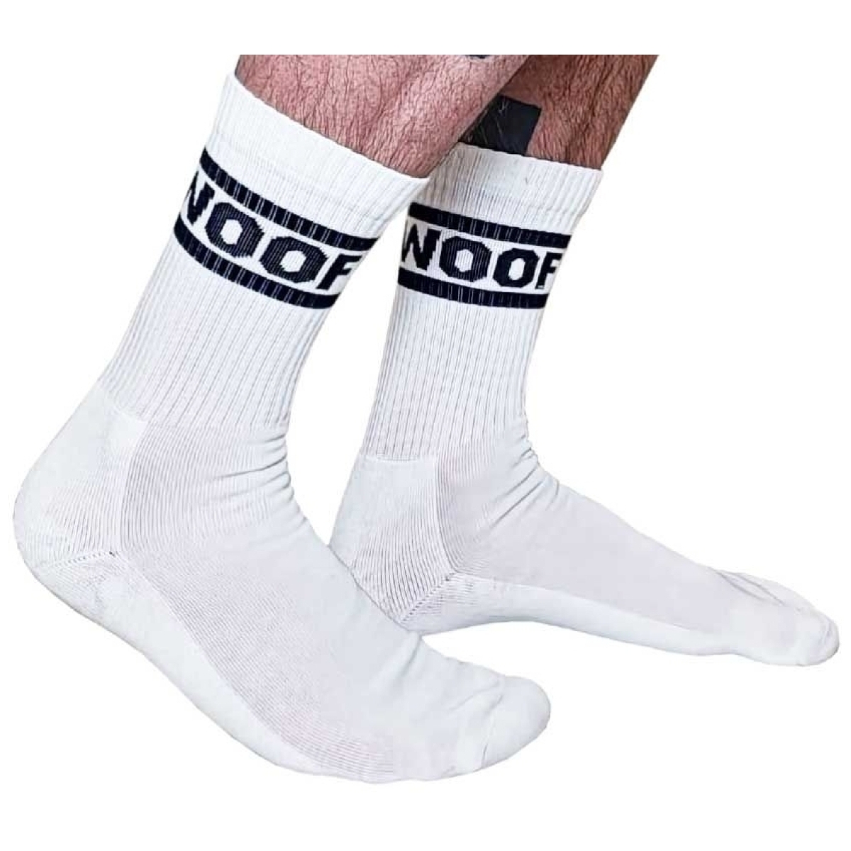 chaussetes blanches woof crew socks