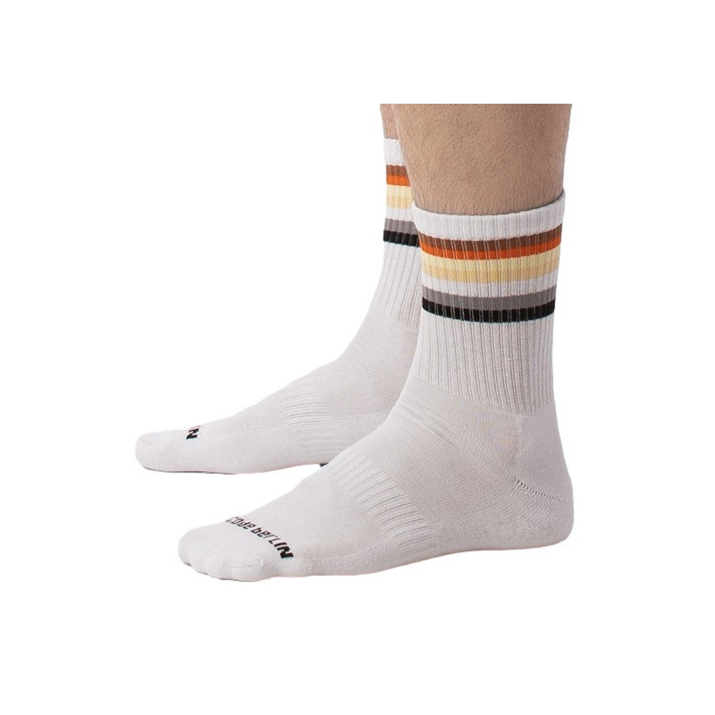 chaussettes blanches bear flag fetish half socks 1