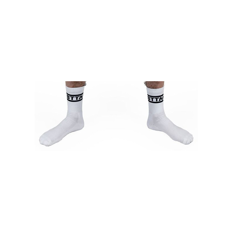 chaussettes blanches bttm x2 paires 2
