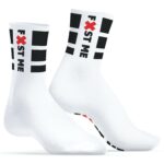 chaussettes blanches fist me sneakxx