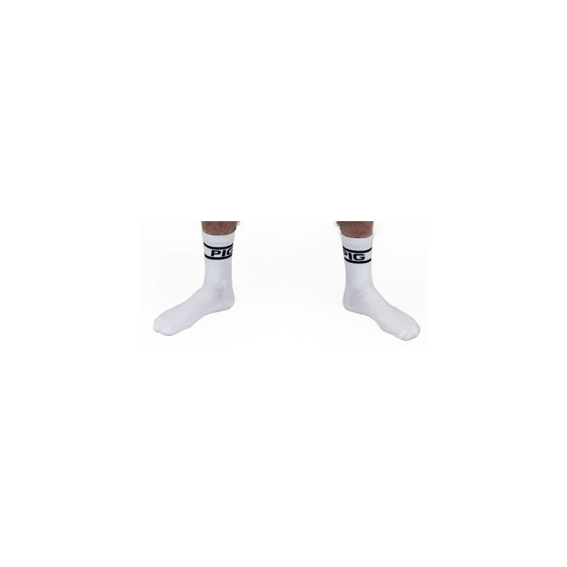 chaussettes blanches pig x 2 paires 2