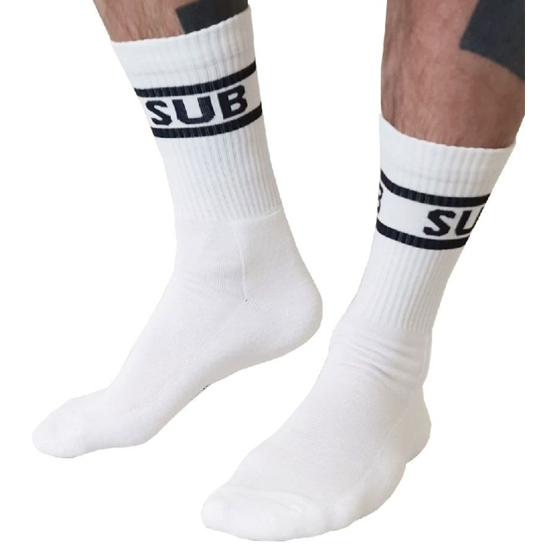 chaussettes blanches sub crew socks