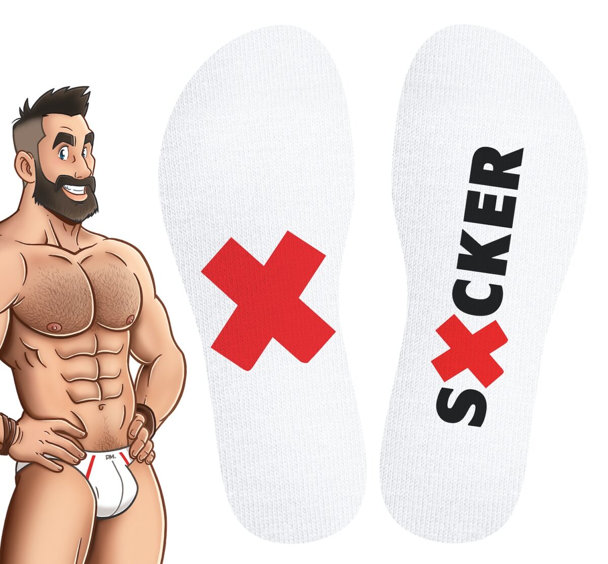 chaussettes blanches sucker sneakxx 2