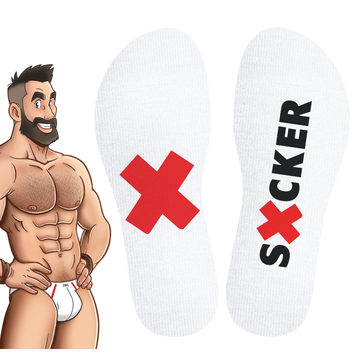 chaussettes blanches sucker sneakxx 2