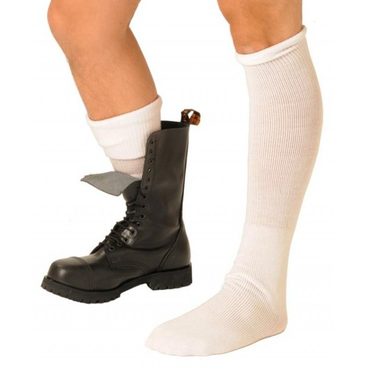 chaussettes boot blanches