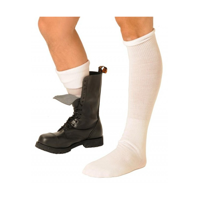 chaussettes boot blanches