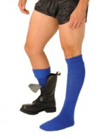 chaussettes boot bleues 1