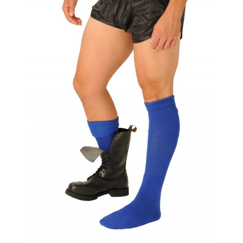 chaussettes boot bleues 1
