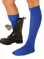 chaussettes boot bleues