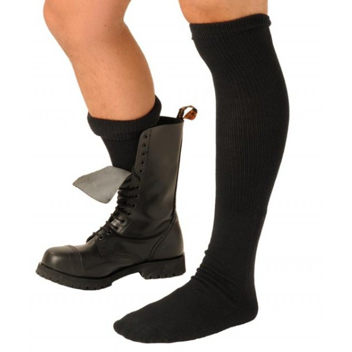 chaussettes boot noires