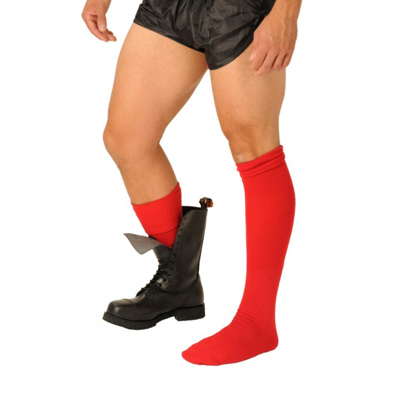 chaussettes boot rouges 1