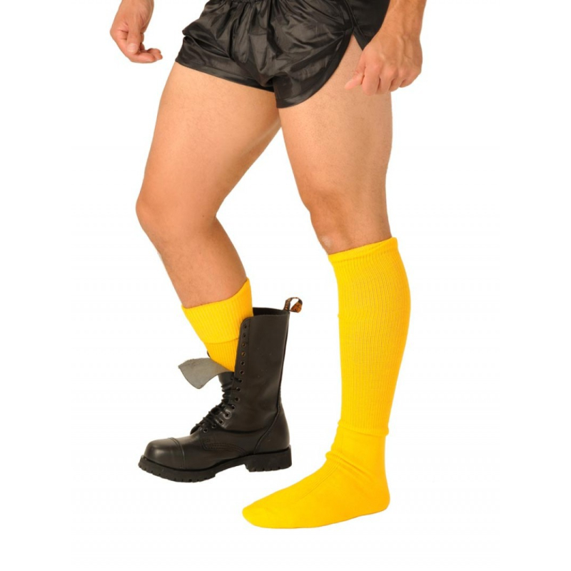 chaussettes boots jaunes 1