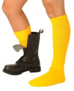 chaussettes boots jaunes
