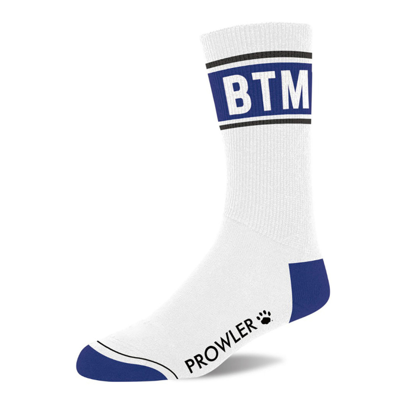 chaussettes btm blanc bleu 1